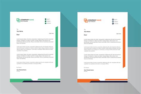 Corporate business letterhead design 10563302 Vector Art at Vecteezy