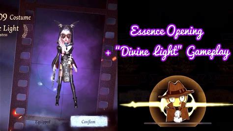 【identity V】opening Essences And Priestess “divine Light” Gameplay Youtube