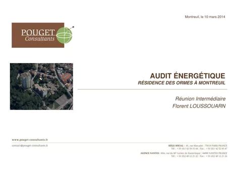 Ppt Audit Nerg Tique R Sidence Des Ormes Montreuil Powerpoint