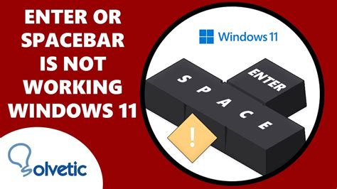 Enter Or Spacebar Is Not Working On My Keyboard ️ Fix Youtube