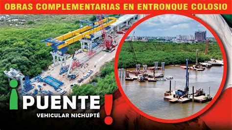 Imágenes AÉREAS del Puente Vehicular Nichupté y el Entronque Colosio