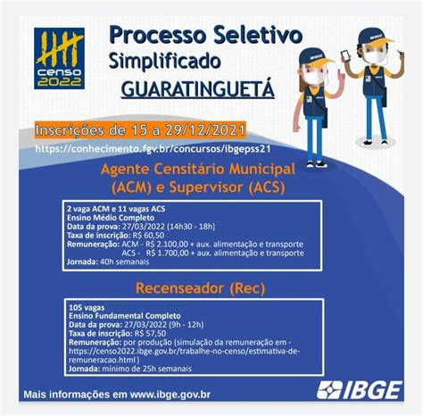 Oportunidade IBGE está inscrições abertas para processo seletivo