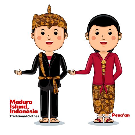 Couple Wear Traditional Clothes Greetings Welcome To Madura 24350267