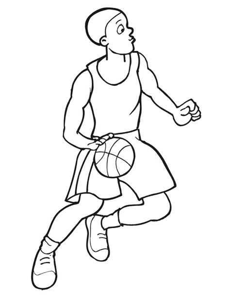 Dessin Colorier Basketball Tony Parker