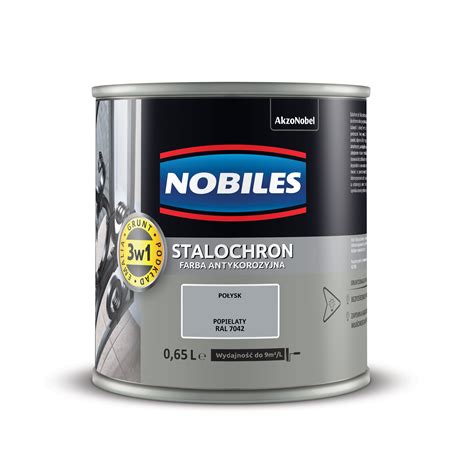 Farba Nobiles Stalochron Popielaty RAL 7042 0 65 L Bricomarche Pl