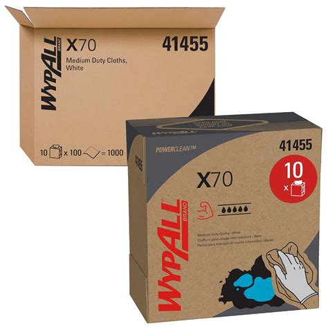 Wypall X70 Reusable Wipes (41455), Extended Use Wipers with HydroKnit ...