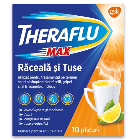 Theraflu Max Raceala Si Tuse Mg Mg Mg X