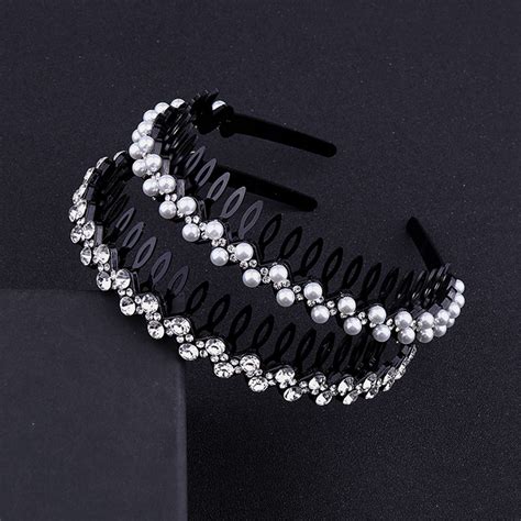 Doreen Cute Korean Style Headwear Retro Female Hairbands Pearl Headband