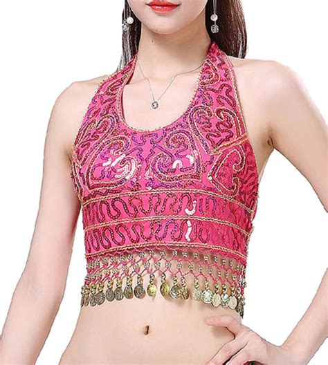 Girls Gold Coin Belly Dance Halter Top The Dance Bible