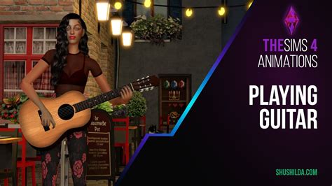 Sims 4 Animation Of Acoustic Guitar Playing Free Download Youtube