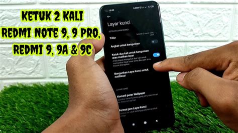 Cara Mengaktifkan Ketuk 2 Kali Di HP Xiaomi Redmi Note 9 Redmi 9 9A