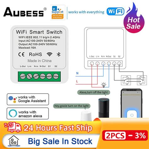 Aubess A Wifi Smart Switch Support Way Control Ewelink Wireless