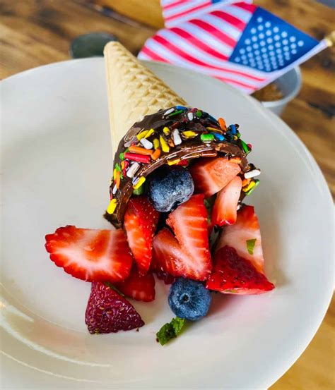 Fruit-Filled Chocolate Dipped Cones • Simple Nourished Living