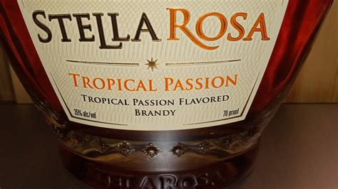 Stella Rosa Tropical Passion Flavored Brandy Brandy Norwood