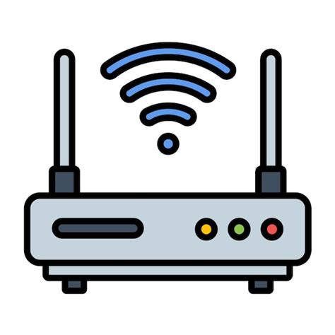 Premium Vector Wireless Router Vector Illustration Style