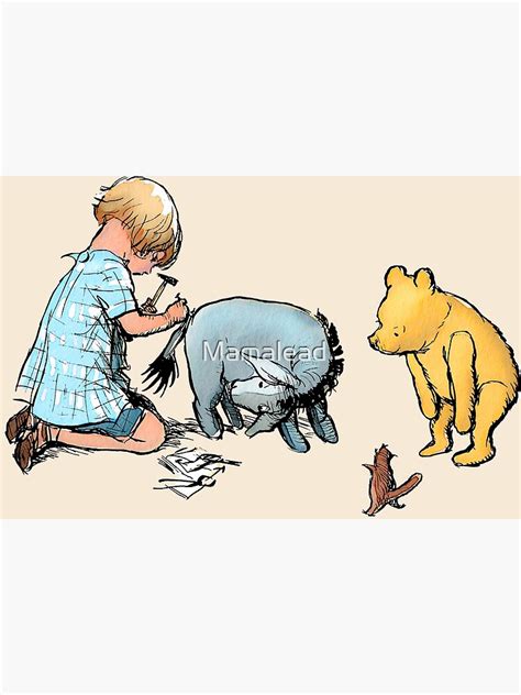 Classic Winnie The Pooh - Eeyore's Tail Premium Matte Vertical Poster