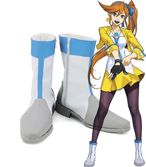 Ace Attorney Gyakuten Saiban Dual Destinies Athena Cykes Kitzuki Kokone Cosplay Boots Shoes