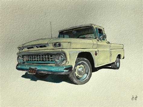 Chevy Truck Drawings In Pencil