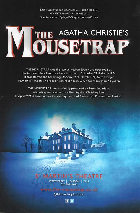 Blog Archive The Mousetrap