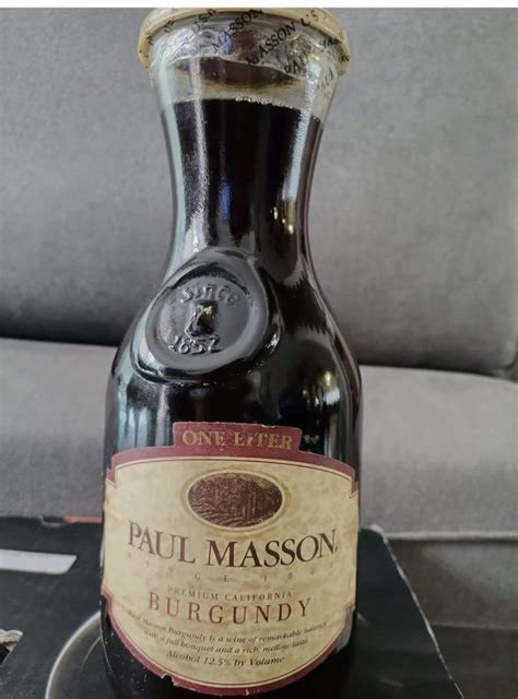 Paul Masson California Burgundy 1lite Food And Drinks Alcoholic