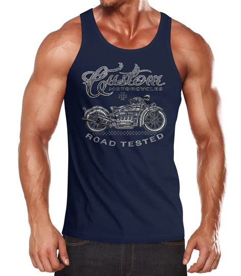 Herren Tank Top Custom Motorcycles Motorrad Biker Muscle Shirt