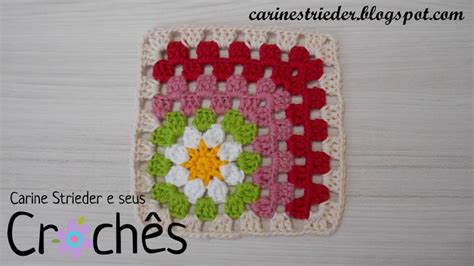 Videoaula Granny Square em degradê por Carine Maria Strieder