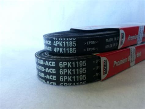 09-14 ACURA TL 10-14 TSX Bando Drive Belt Set ---- 6PK1195 ---- 4PK1185 ...