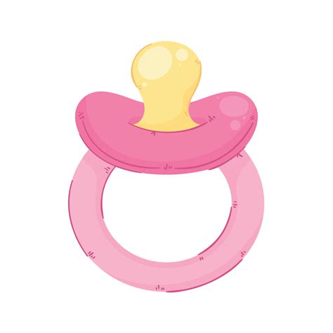 Pink Baby Pacifier Clipart