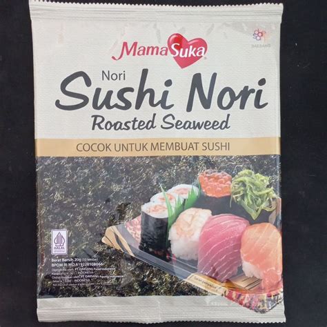 Jual Mama Suka Sushi Nori Roasted Seaweed Lembar Shopee Indonesia