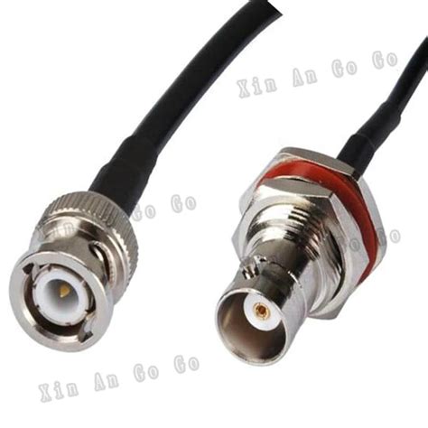 RF Coaxial Cable BNC To BNC Connrctor BNC Male To BNC Female RG58