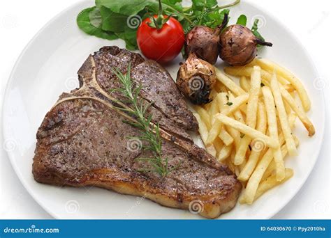 T Bone Steak Porterhouse Steak Bistecca Alla Fiorentina Stock Photo