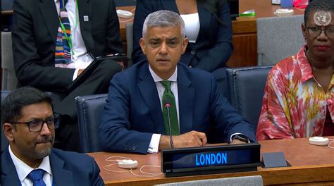 Sadiq Khan Attacks Rishi Sunak For ‘delay And Dither On Climate At Un