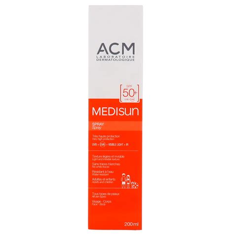 ACM Medisun Spray Solaire SPF50 Visage Et Corps Tous Types De Peau