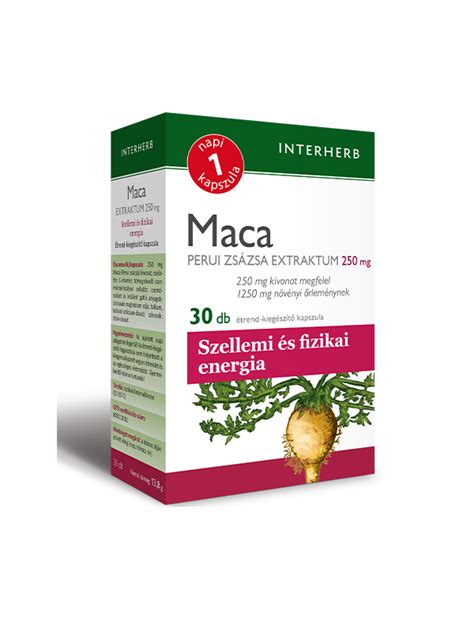 INTERHERB NAPI 1 MACA EXTRAKTUM KAPSZULA 30X PATIKATT Patika Egy