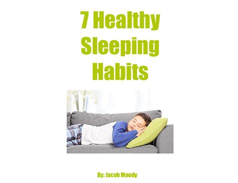 7 Healthy Sleeping Habits | Book 655590