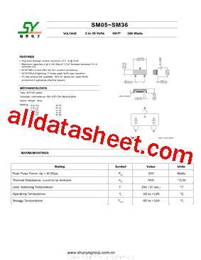 Sm Datasheet Pdf Changzhou Shunye Electronics Co Ltd