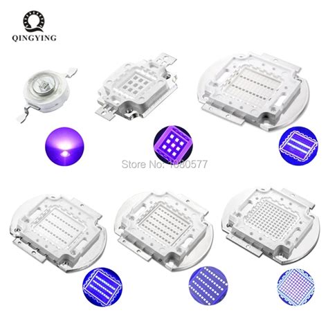 3W 5W 10W 20W 30W 50W 100W High Power UV LED Diodes Ultra Violet 365nm