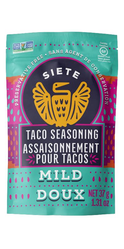 Buy Siete Mild Taco Seasoning At Wellca Free Shipping 35 In Canada