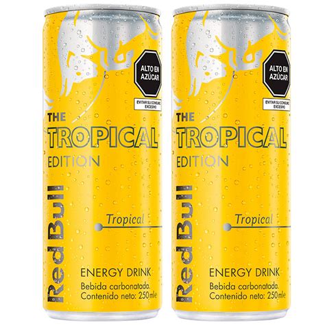 Pack Bebida Energizante Red Bull Tropical Lata 250ml Paquete 2un Plazavea Supermercado