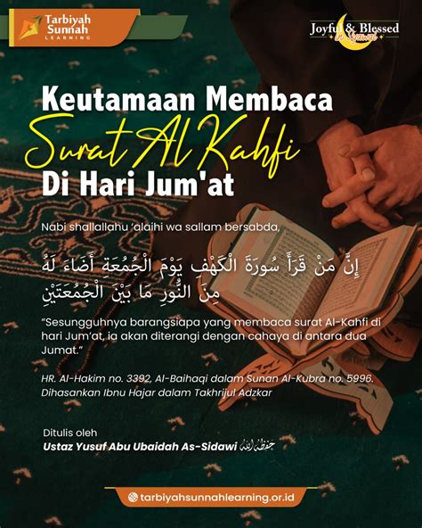 Keutamaan Membaca Surat Al Kahfi Di Hari Jumat Tarbiyah Sunnah Learning