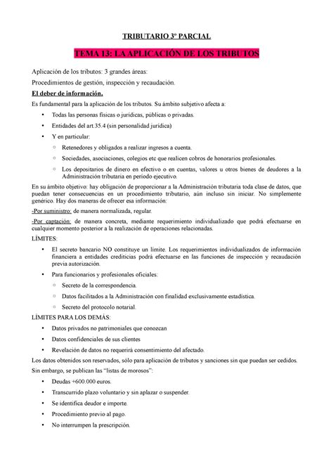 Financiero y Tributario apuntes 3º parcial TRIBUTARIO 3º PARCIAL TEMA