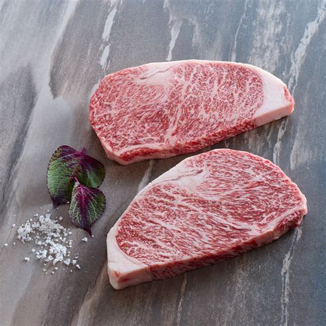 Snow Aged Wagyu A5 Japanese Strip Steak Allen Brothers