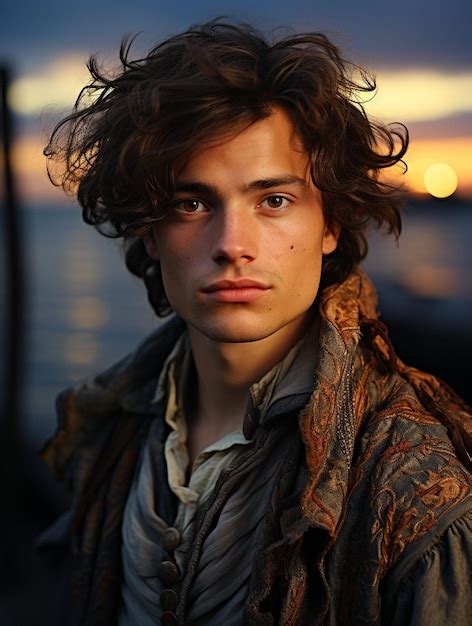 Premium Photo | Young and shy venetian male of the 17th century