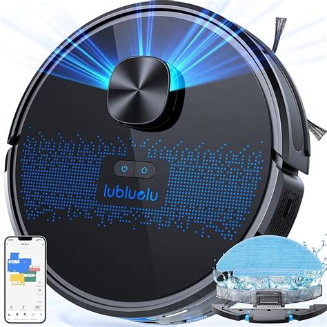 Lubluelu 2 In 1 Robot Vacuum Cleaner With Mop 3000Pa Lidar Navigation