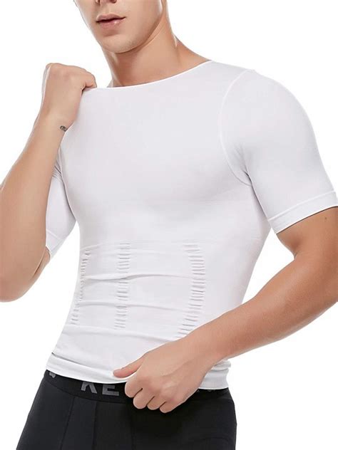 Compression Shirts For Men Slimming Shirt Body Shaper Vest To Hide