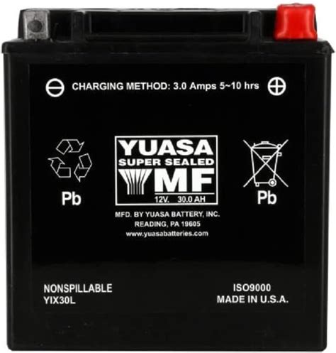 Amazon Casil YTX30L BS Power Sports Replacement Yuasa YIX30L