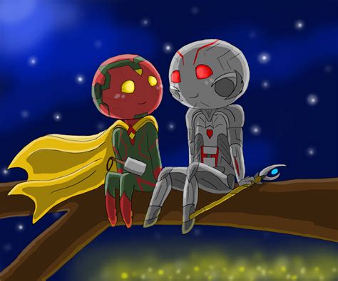 Vision and Ultron by BowtieMySoul on DeviantArt