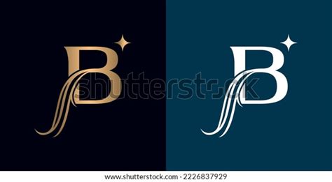 B Letter Monogram Logo Design Stock Vector (Royalty Free) 2226837929 ...