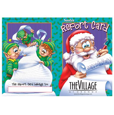 Mall Media Kids Usa Santas Report Cards