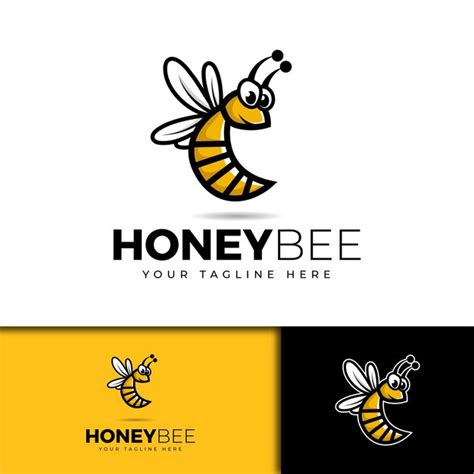 Premium Vector Vector Modern Minimal Bee Logo Design